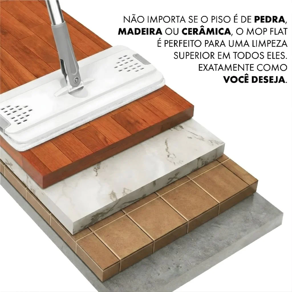 Flat Mop 360° Lava e Seca Com Balde - Image 6