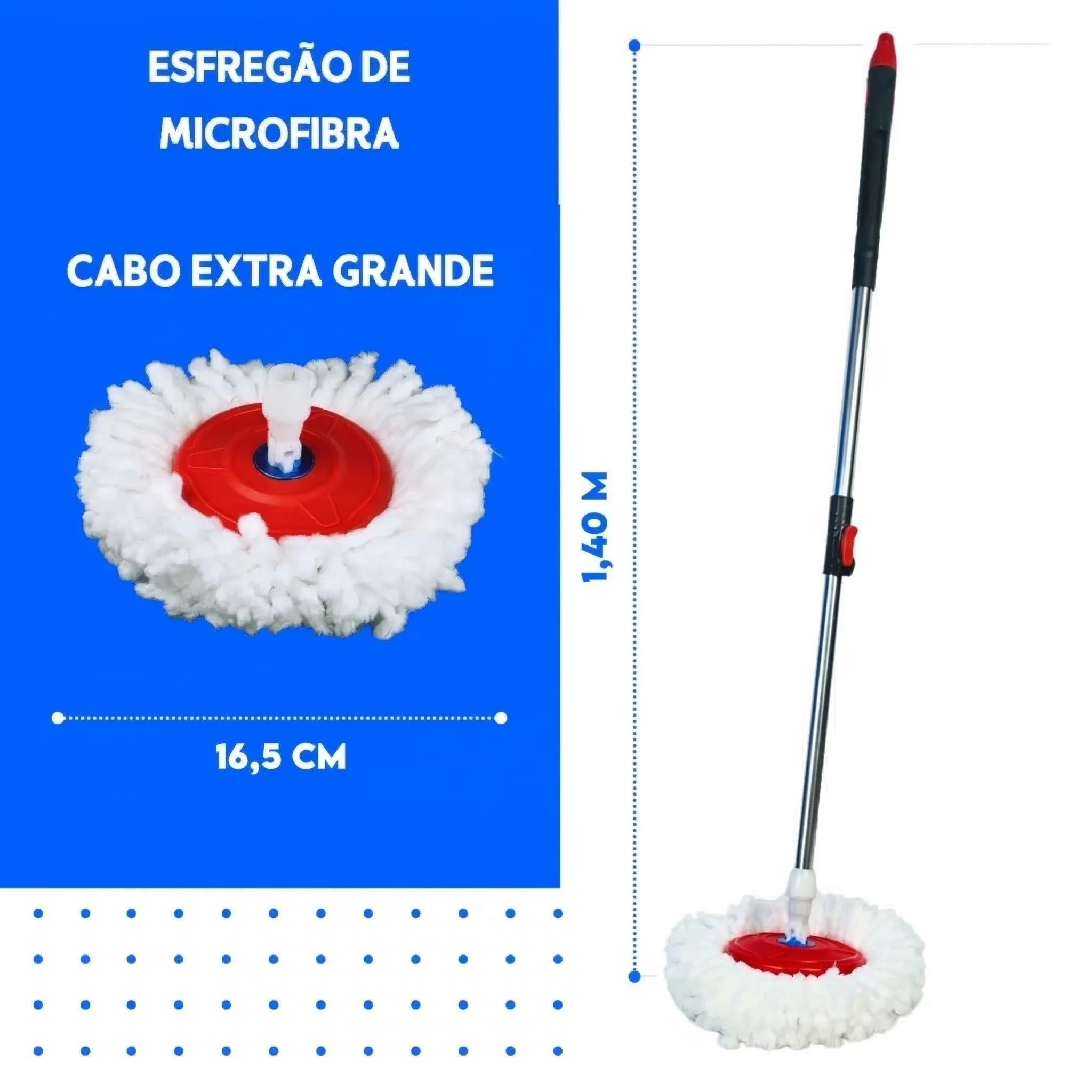 Mop Giratório Profissional 360° com Centrífuga - Image 8