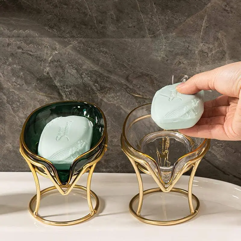 Saboneteira de Luxo de Aço Inoxidável e Acrílico - Image 4